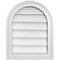 Ekena Millwork Round Top Surface Mount PVC Gable Vent w/ 2"W x 1-1/2"P Brickmould Frame, 16"W x 20"H GVPRT16X2002SN - alternate 1